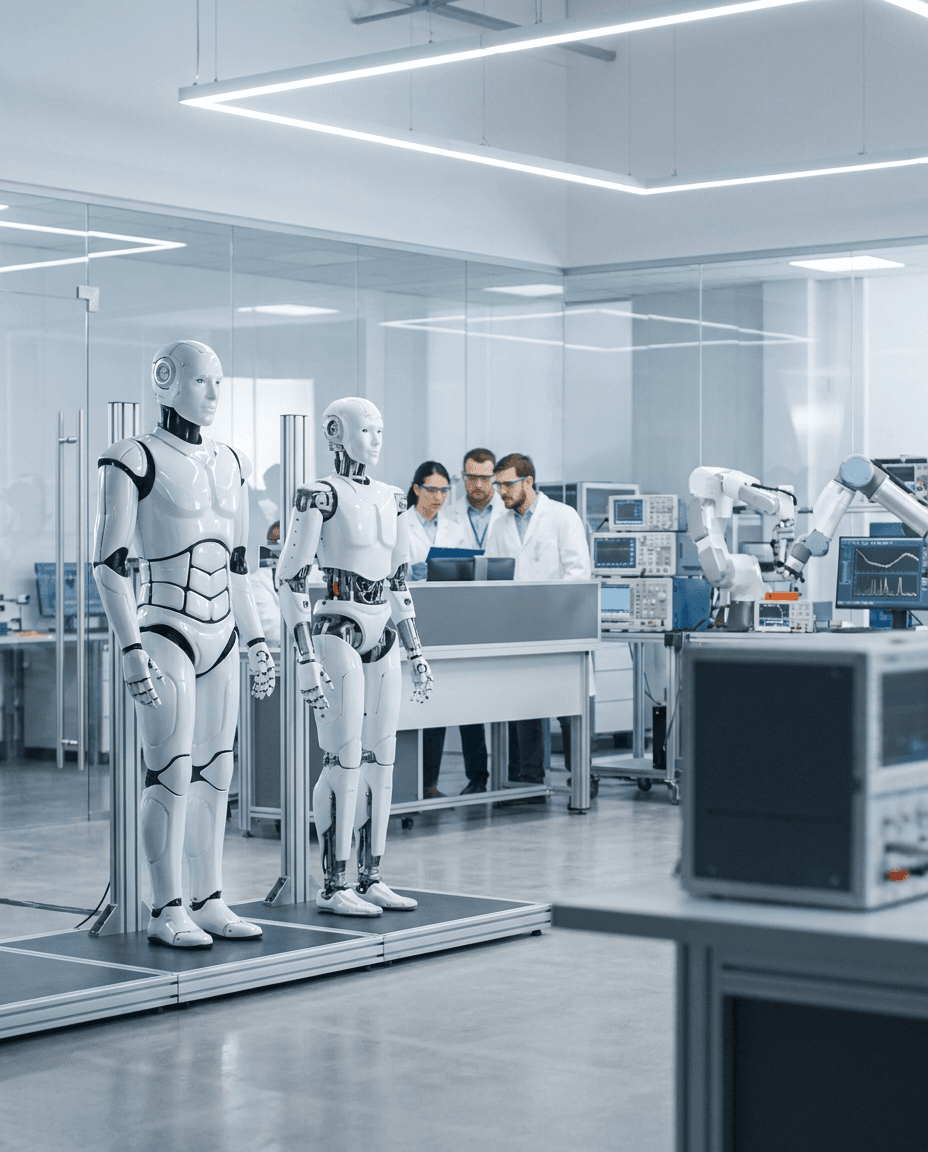 Humanoid robots AgiBot Yuanzheng A2 and Robotera L7